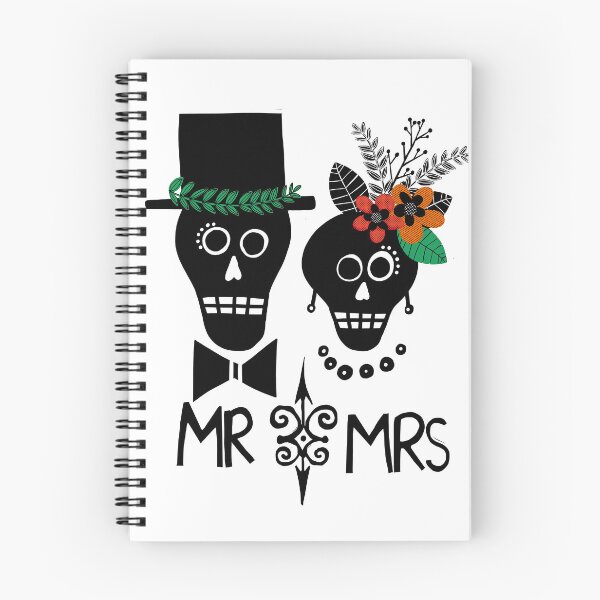 Item preview, Mr and Mrs Wedding Skulls designed and sold by Sheree Burlington.