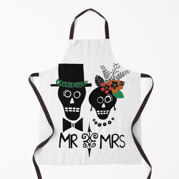 Item preview, Mr and Mrs Wedding Skulls designed and sold by Sheree Burlington.