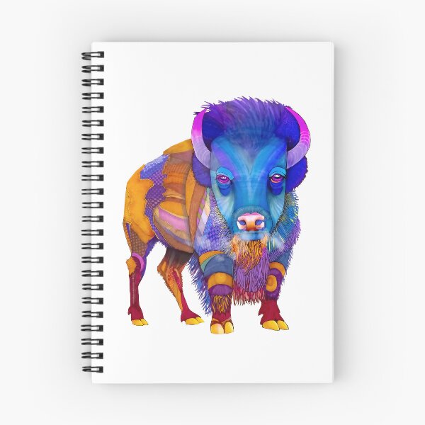 Item preview, The American Bison in bright colors designed and sold by Brooke Connor.