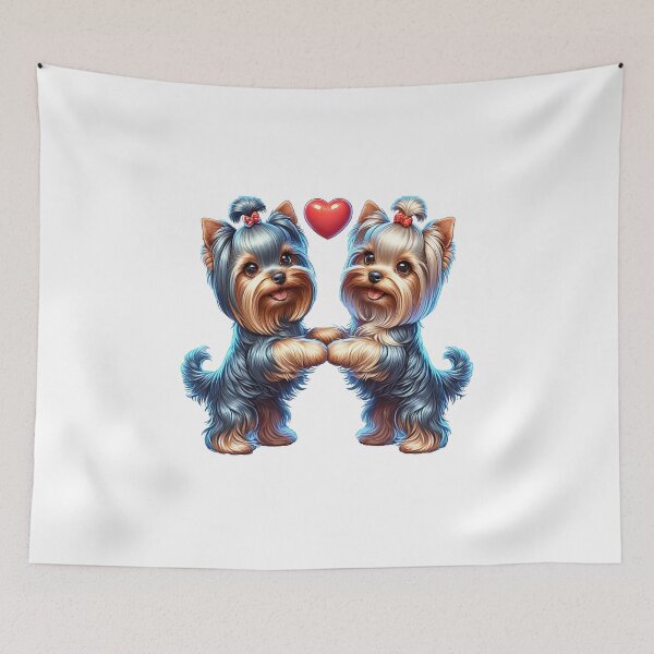 Item preview, Tiny Tails, Big Love: Yorkshire Terrier Duo designed and sold by Rez3rekt.