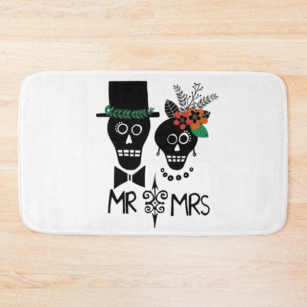 Item preview, Mr and Mrs Wedding Skulls designed and sold by Sheree Burlington.