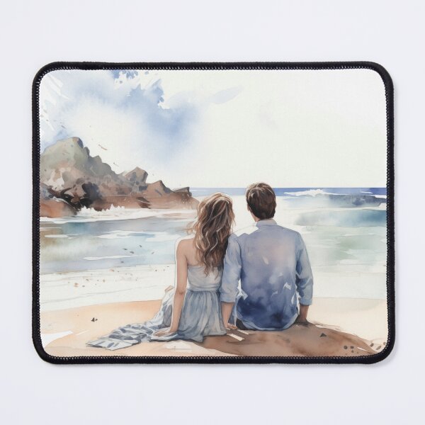 Item preview, Romantic Couple on the Beach designed and sold by boomtin99.