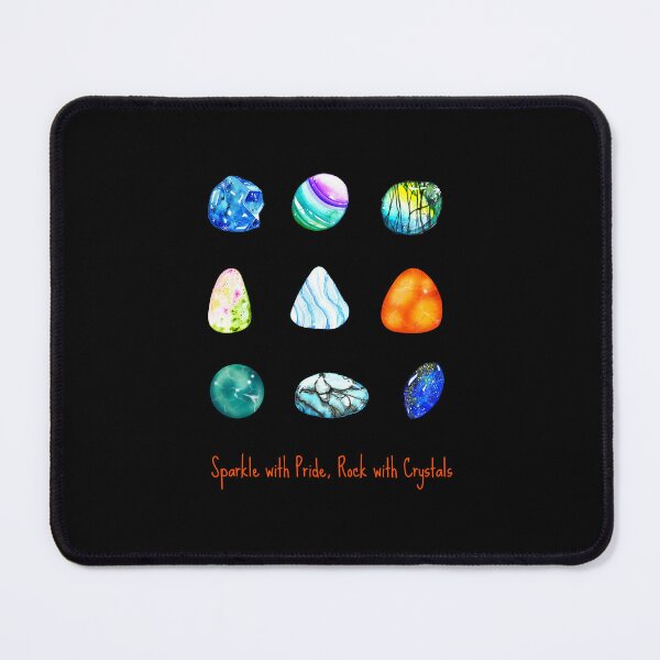 Item preview, LGBTQ T-shirt, Sparkle With Pride, Rock With Crystals, slogan t shirt, Rocks Minerals unisex t-shirt, Spiritual T-shirt, gemstones tee, gift for her, him , Mothers day, crystal gem tees designed and sold by PrideBeProud.