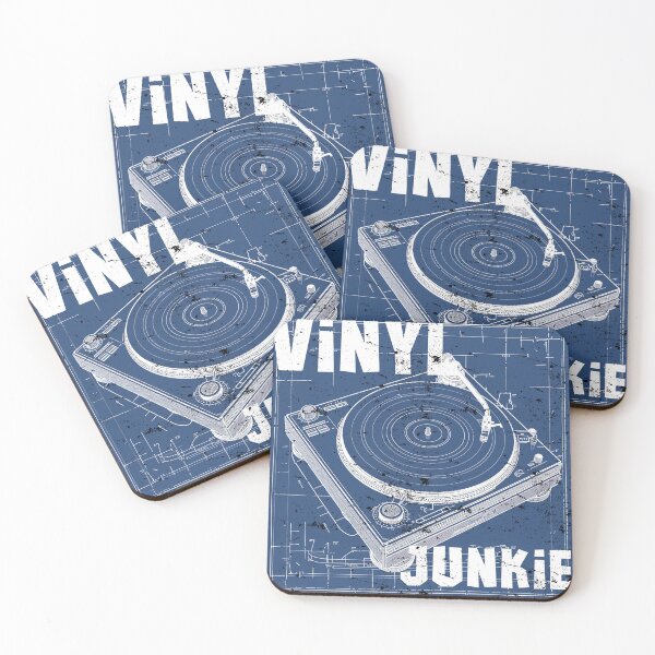 Item preview, Adicto al vinilo | Diseño de plano de tocadiscos vintage designed and sold by JackrabbitPub.