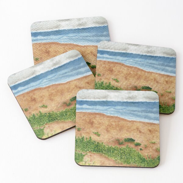 Item preview, Cloudy Ocean Beach designed and sold by EJsOriginalArt.