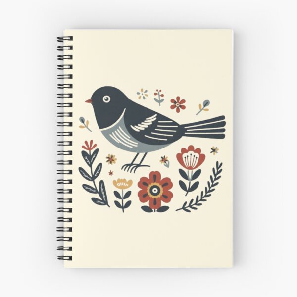 Item preview, Dark Eyed Junco In Folk Style  designed and sold by printmala.