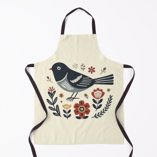 Item preview, Dark Eyed Junco In Folk Style  designed and sold by printmala.