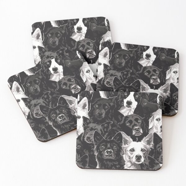 Item preview, Tiled Black and White Dog Pattern designed and sold by dcrc.