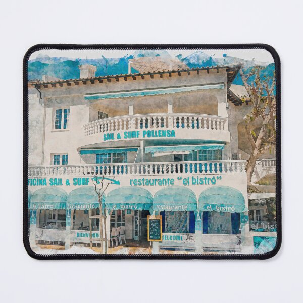 Item preview, Puerto Pollensa Mallorca Sail And Surf Watercolour Effect designed and sold by GG WALL ART.