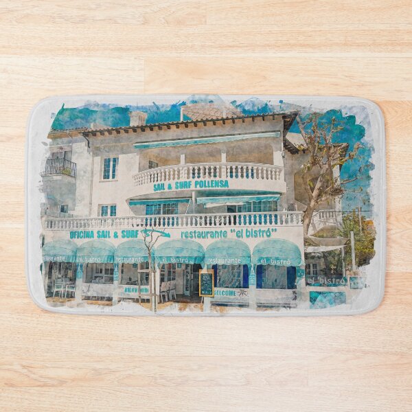 Item preview, Puerto Pollensa Mallorca Sail And Surf Watercolour Effect designed and sold by GG WALL ART.