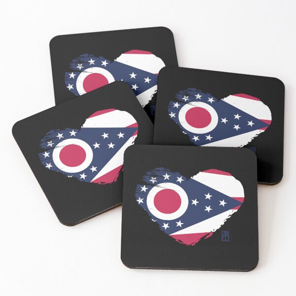 Item preview, U.S. State - I Love Ohio - Ohio Flag designed and sold by ArtProjectShop.