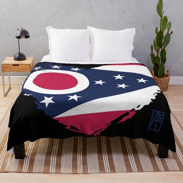 Item preview, U.S. State - I Love Ohio - Ohio Flag designed and sold by ArtProjectShop.