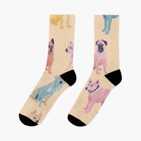 Item preview, Tiled Pastel Dog Pattern designed and sold by dcrc.