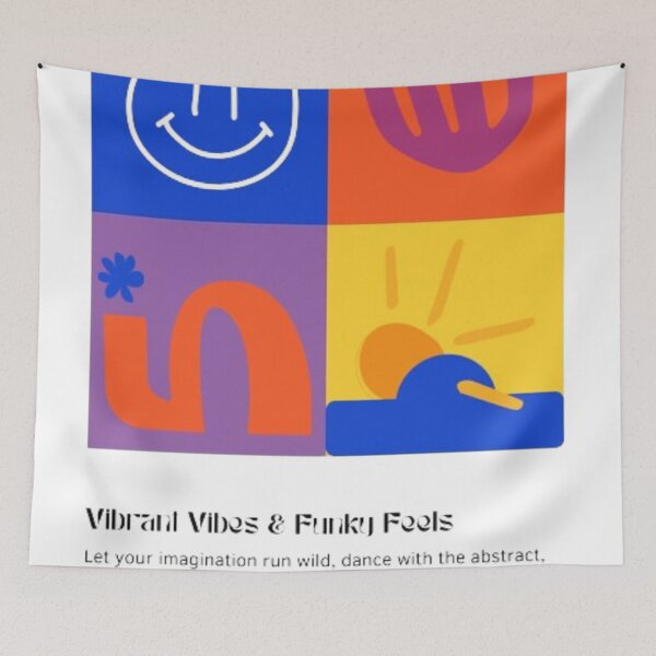Item preview, vibrant vibes and funky feels designed and sold by KAJÖ SHOP.