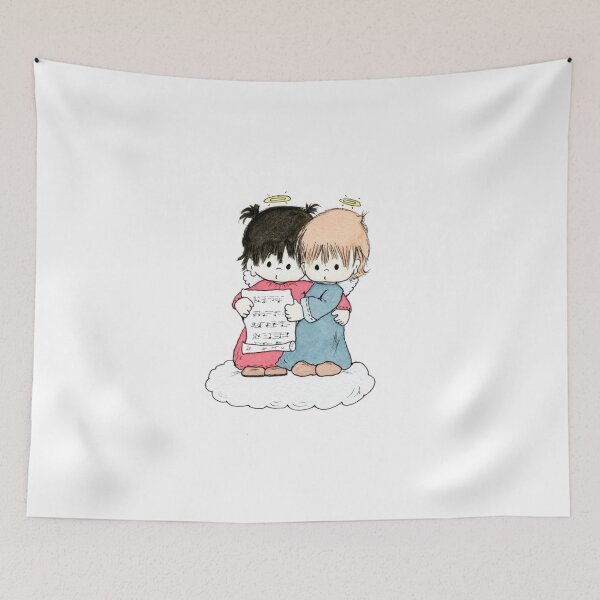 Item preview, two little angels on a cloud designed and sold by taritingle.