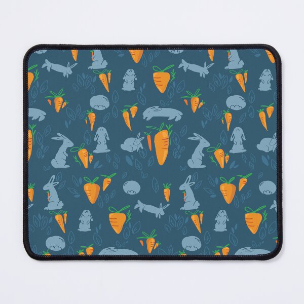 Item preview, Blue Bunny and Carrot Pattern designed and sold by dragonfly26.