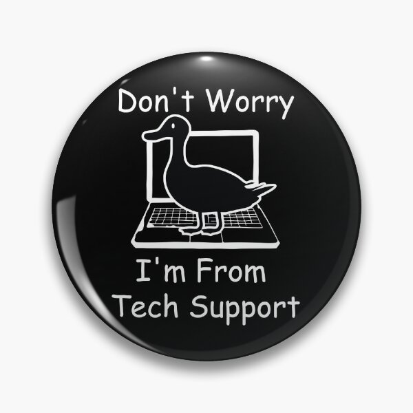 Item preview, Don't Worry I'm From Tech Support Funny Duck On Computer T-Shirt designed and sold by ouaredi.