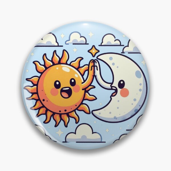 Item preview, Sun and moon high five designed and sold by Vkinsify.