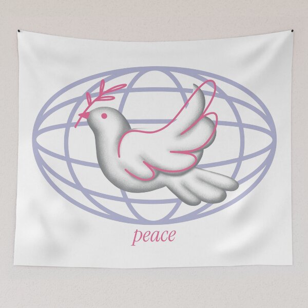 Item preview, dove of peace with earth designed and sold by Voropaeva.