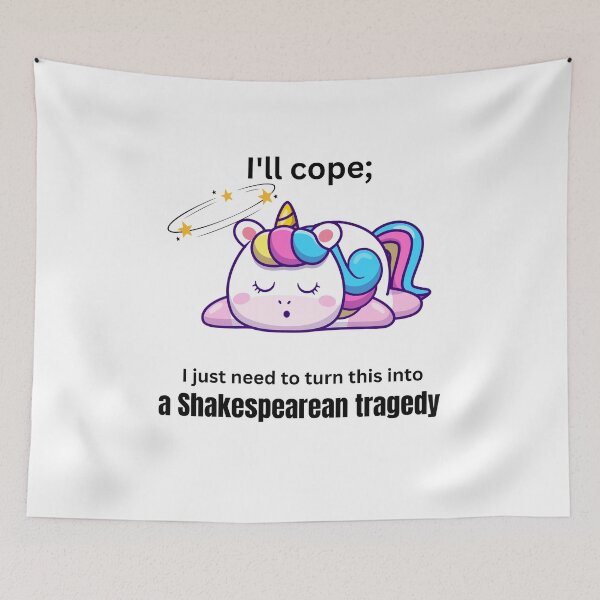 Item preview,  Funny Unicorn Quote : I Just Need To Be Dramatic designed and sold by remonss.