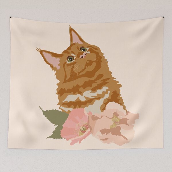 Item preview, Ginger Orange Cat designed and sold by Botanical Cat.