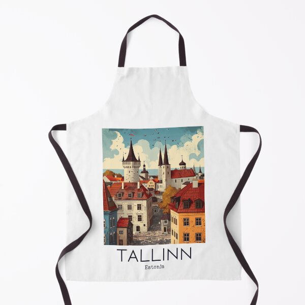 Item preview, A Vintage Travel Illustration of Tallinn - Estonia designed and sold by GoodOldVintage.