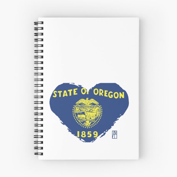 Item preview, U.S. State - I Love Oregon - Oregon Flag designed and sold by ArtProjectShop.