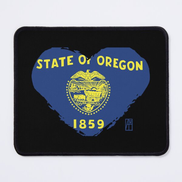 Item preview, U.S. State - I Love Oregon - Oregon Flag designed and sold by ArtProjectShop.