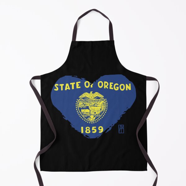 Item preview, U.S. State - I Love Oregon - Oregon Flag designed and sold by ArtProjectShop.