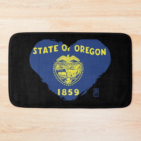 Item preview, U.S. State - I Love Oregon - Oregon Flag designed and sold by ArtProjectShop.