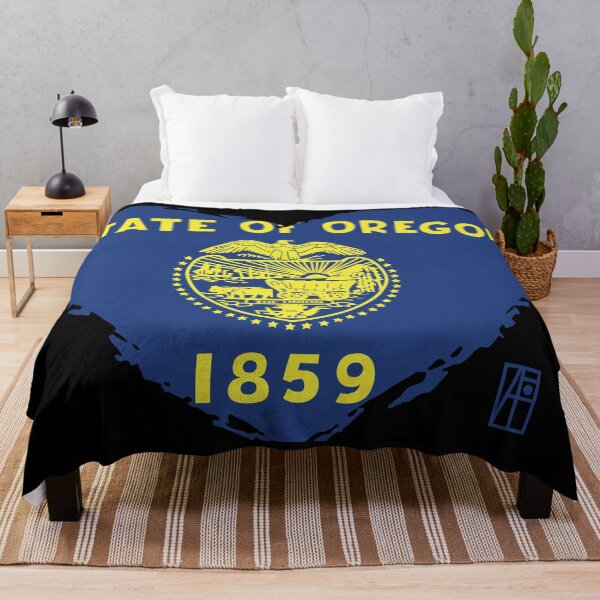 Item preview, U.S. State - I Love Oregon - Oregon Flag designed and sold by ArtProjectShop.