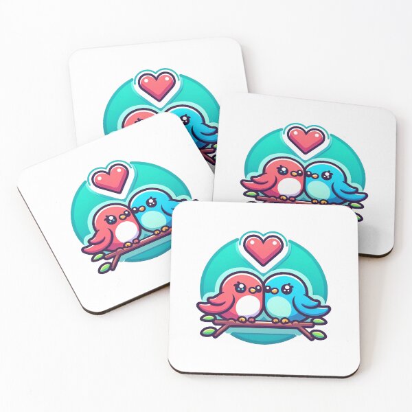 Item preview, Chirpy Affection: Cozy Love Birds designed and sold by Rez3rekt.