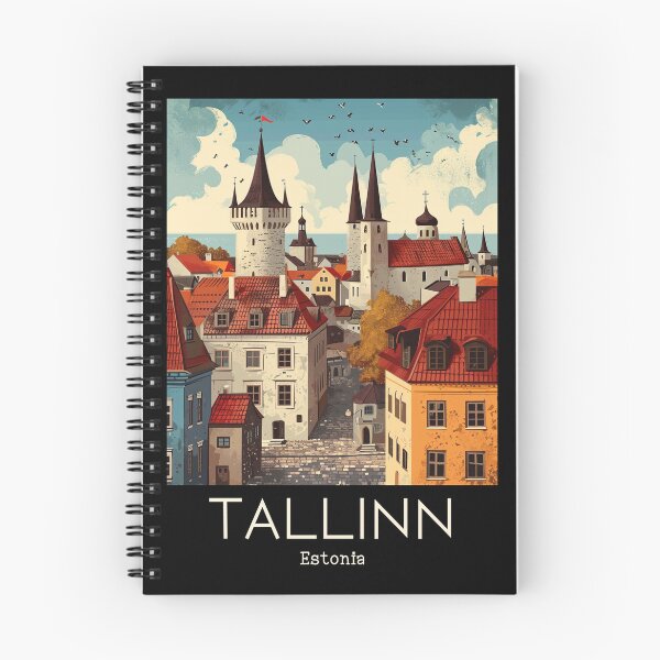 Item preview, A Vintage Travel Illustration of Tallinn - Estonia  designed and sold by GoodOldVintage.