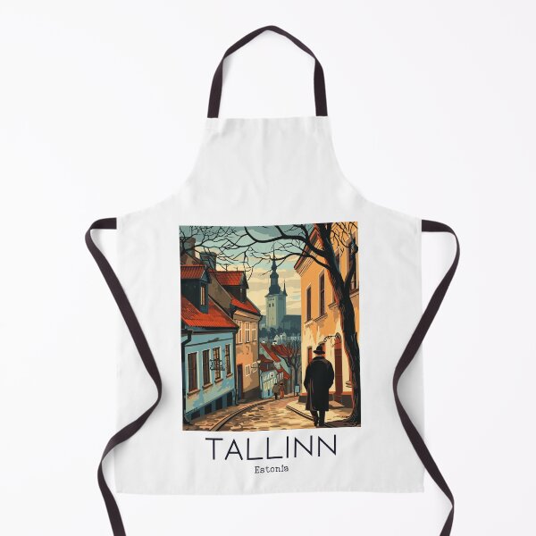 Item preview, A Vintage Travel Illustration of Tallinn - Estonia designed and sold by GoodOldVintage.