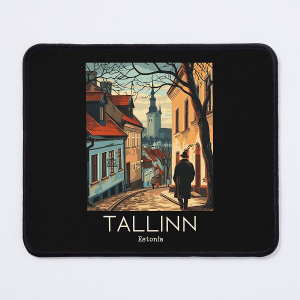 Item preview, A Vintage Travel Illustration of Tallinn - Estonia designed and sold by GoodOldVintage.