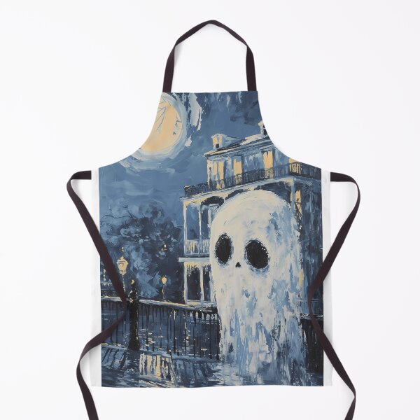 Item preview, Ghost in New Orleans Oil Print designed and sold by NessasSpookyArt.