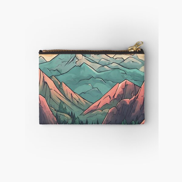 Item preview, Cartooned Vivid Mountain Range  designed and sold by CharmStudio.
