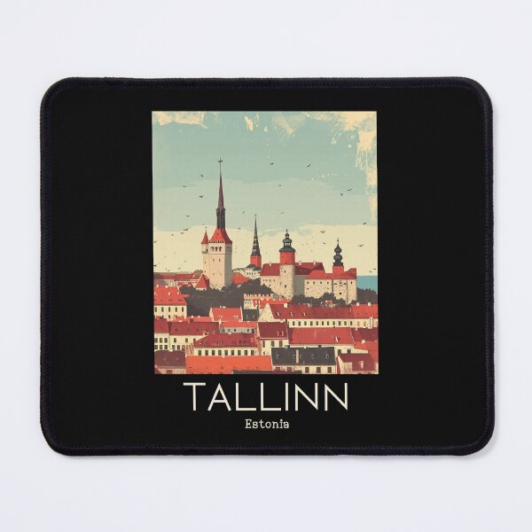 Item preview, A Vintage Travel Illustration of Tallinn - Estonia designed and sold by GoodOldVintage.