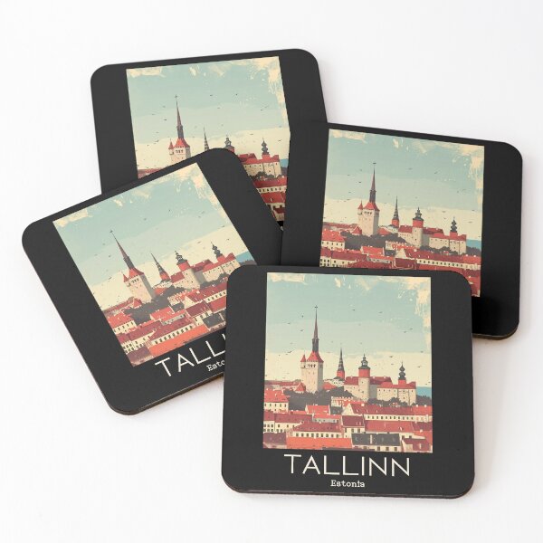 Item preview, A Vintage Travel Illustration of Tallinn - Estonia  designed and sold by GoodOldVintage.