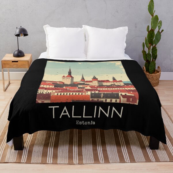 Item preview, A Vintage Travel Illustration of Tallinn - Estonia  designed and sold by GoodOldVintage.