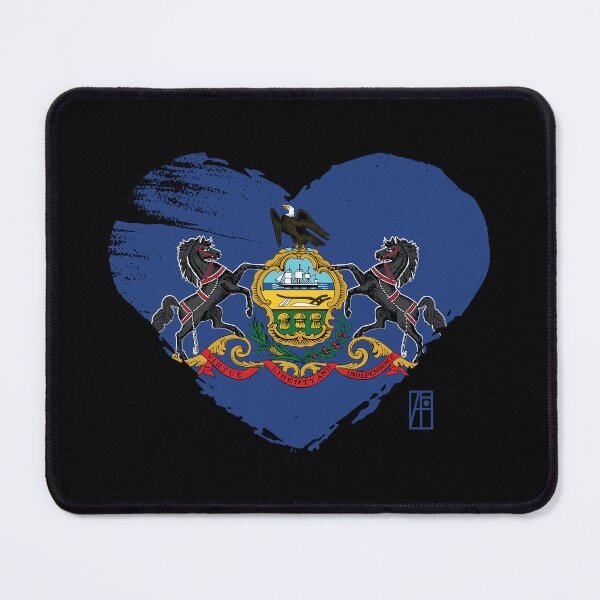 Item preview, U.S. State - I Love Pennsylvania - Pennsylvania Flag designed and sold by ArtProjectShop.