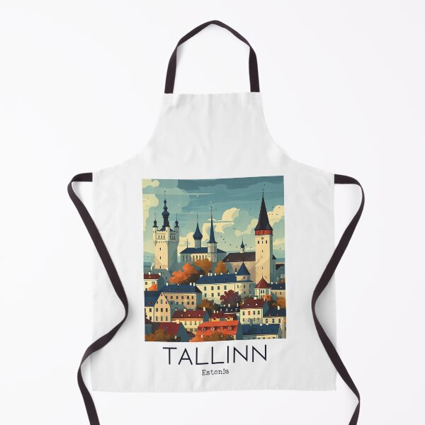 Item preview, A Vintage Travel Illustration of Tallinn - Estonia designed and sold by GoodOldVintage.