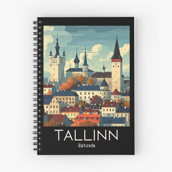 Item preview, A Vintage Travel Illustration of Tallinn - Estonia  designed and sold by GoodOldVintage.