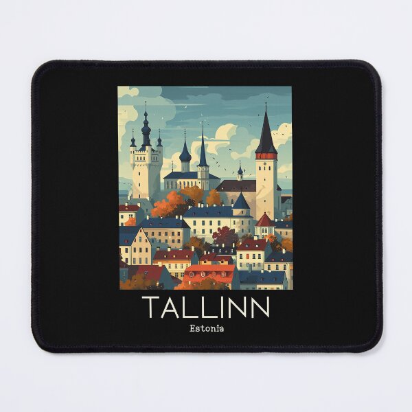 Item preview, A Vintage Travel Illustration of Tallinn - Estonia designed and sold by GoodOldVintage.