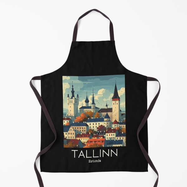 Item preview, A Vintage Travel Illustration of Tallinn - Estonia designed and sold by GoodOldVintage.