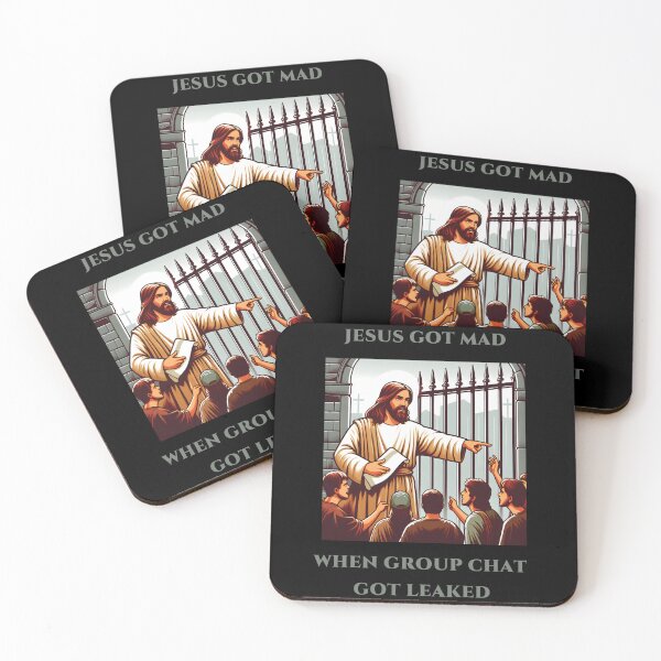 Item preview, JESUS GOT MAD WHEN GROUP CHAT GOT LEAKED designed and sold by These_Prints.