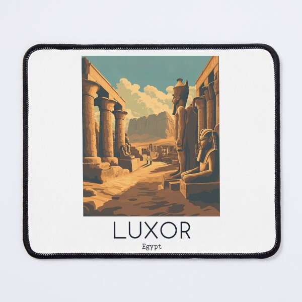 Item preview, A Vintage Travel Illustration of Luxor - Egypt  designed and sold by GoodOldVintage.