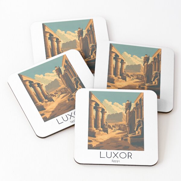 Item preview, A Vintage Travel Illustration of Luxor - Egypt  designed and sold by GoodOldVintage.