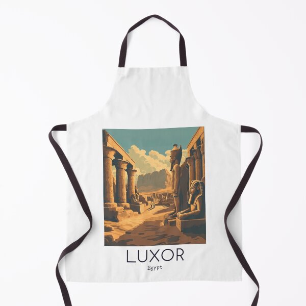 Item preview, A Vintage Travel Illustration of Luxor - Egypt designed and sold by GoodOldVintage.