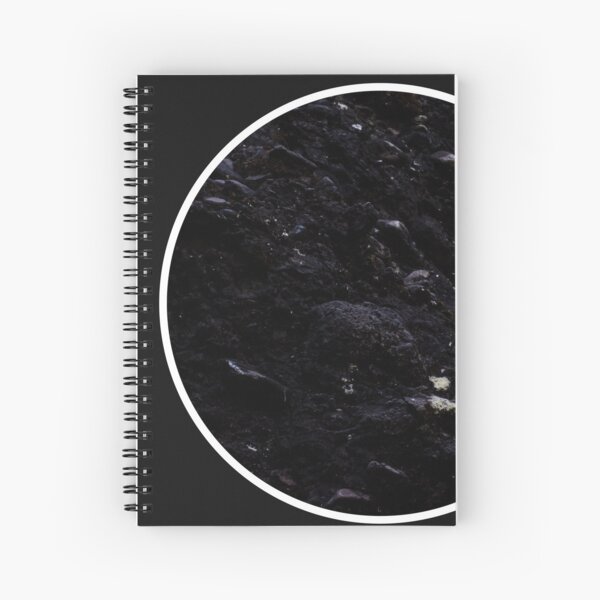 Cuaderno de Hojas Negras Diseño Luna y Universo